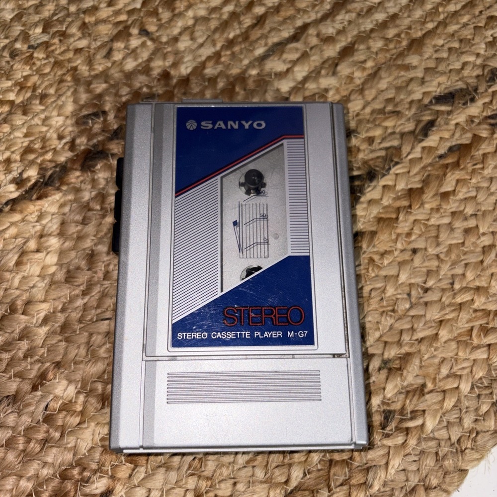 Sanyo Stereo Cassette Player M-G7 For Parts Or Repair As Is VTG